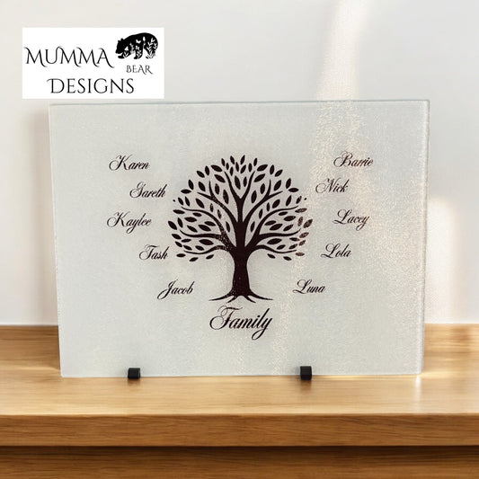A3 Glass Chopping Board / Worktop Saver – Smooth or Chinchilla Finish